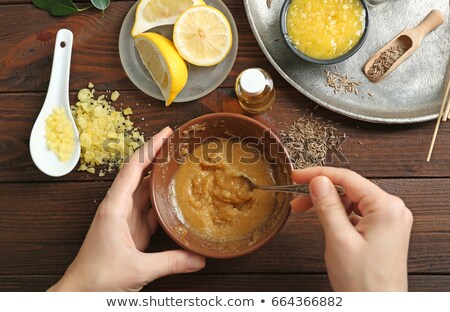 Сток-фото: Mixing Ingredients In A Bowl