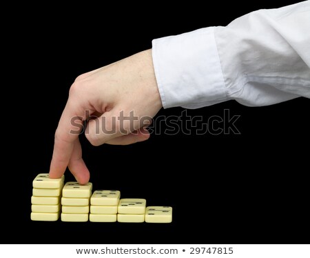 Ascension On A Pedestal From Dominoes Stockfoto © pzAxe