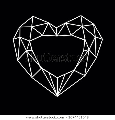 Stock fotó: Heart Shaped Diamond