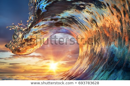 Stock photo: Clouds And Waves