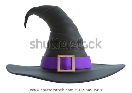 Stok fotoğraf: Witch Hat Isolated On White