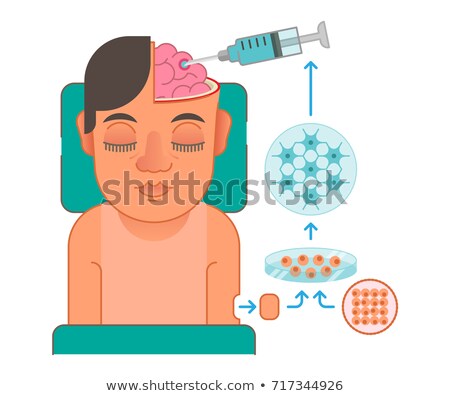 Stock photo: Brain Cells Transplantation Concept Illustration