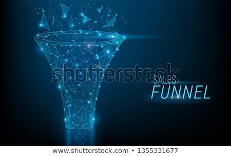 Foto stock: Sales Funnel Management Concept Landing Page