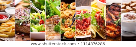 Foto stock: Food And Drink Collage