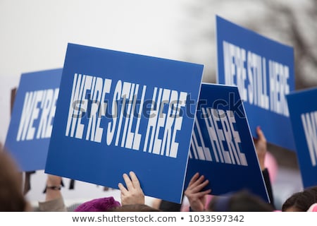 Stock foto: Angry Protester Woman Rally Resistance Freedom Democracy