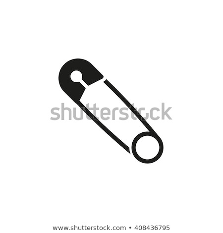 Zdjęcia stock: Tailor Safety Pin Icon