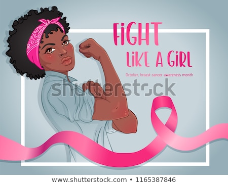 Stock foto: Pink Ribbon Like A Symbol Of Breast Cancer Awareness