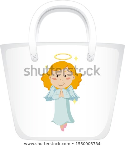 Imagine de stoc: Handbag Design With Angel Graphic In Front