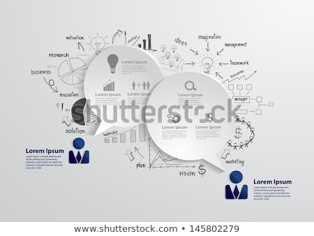 Stock photo: 3d People With Word Idea And Lighting Bulb