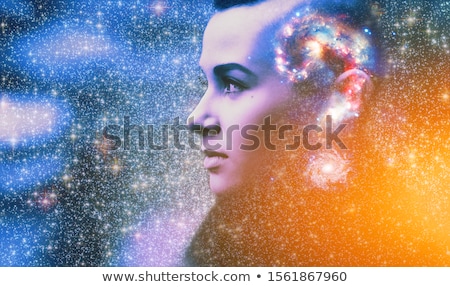 Foto stock: Cosmic Intelligence - Brain In Universe