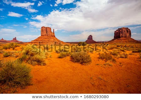 Stockfoto: Giant Sandstone Formation In The Monument Valley