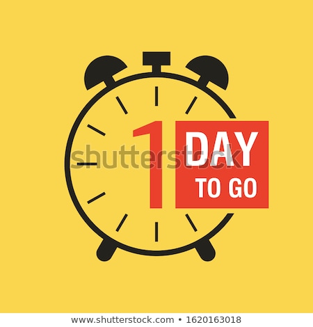 Stock fotó: 1 Day Deal Red Vector Icon Design