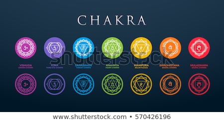 Foto stock: Seven Chakras Symbols