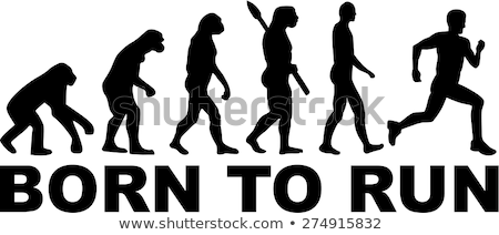 Imagine de stoc: Human Evolution Running
