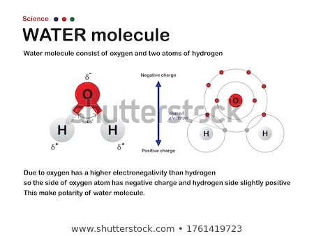 Stock photo: Atom Molecule Shows Chemical Atoms And Formula