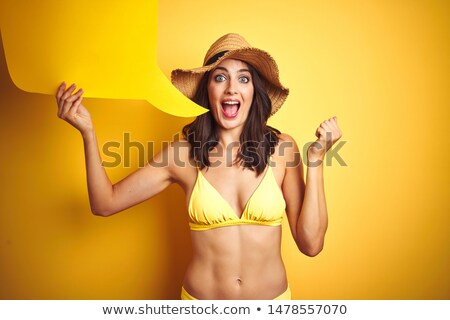 Foto stock: Beautiful Woman Wearing Swimsuit