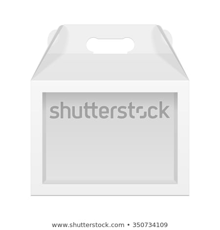 [[stock_photo]]: White Vector Product Package Box With Window