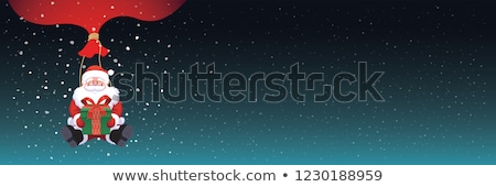 Stockfoto: Marry Christmas And Happy New Year Banner On Dark Background With Snowflakes And Gift Boxes Vector