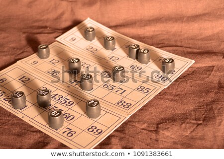 Foto stock: I Love Bingo Pen And Card