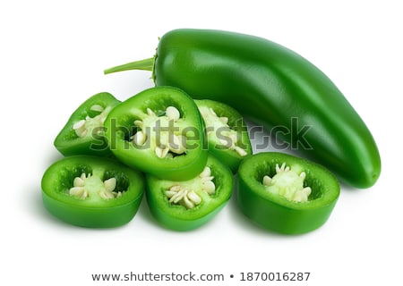 ストックフォト: Diced And Whole Jalapeno Chiles Paths