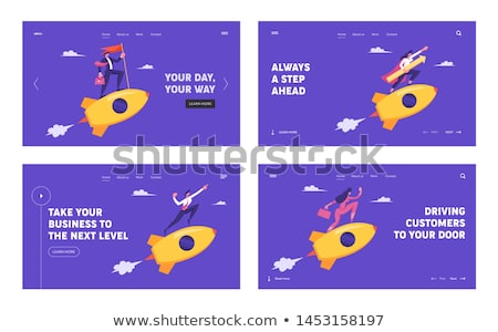 Сток-фото: Start Up Launch Concept Vector Illustration