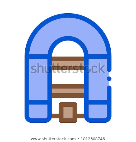 Zdjęcia stock: Inflatable Spacious Boat Icon Vector Outline Illustration