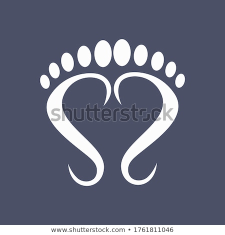 Stock photo: Feet With Heart