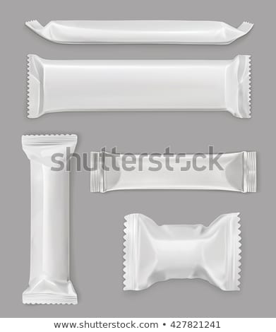 Foto stock: Blank Polymer Packaging Chocolate Bar Vector Icon