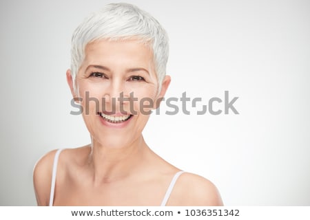 Stok fotoğraf: Portrait Of Woman With Short Hair