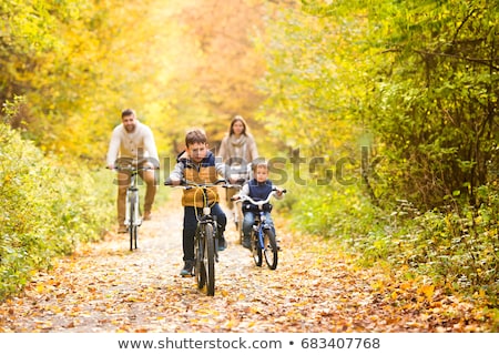 [[stock_photo]]: Family In Forest In Autumn