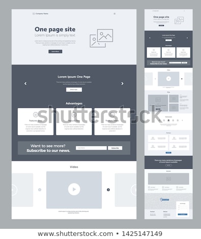 Stockfoto: Vector Modern Web Page Template