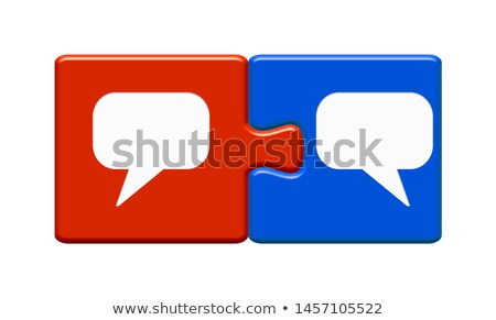 Stock photo: Translating Concept On Blue Puzzle