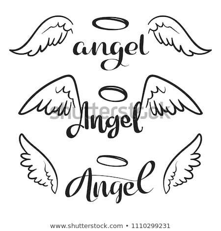 Stockfoto: A Simple Sketch Of An Angels Wings