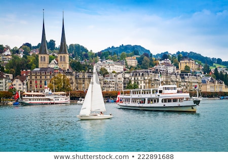 [[stock_photo]]: Lucerne Switzerland View Of The Old Town With Town Hall