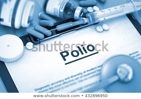 [[stock_photo]]: Polio Diagnosis Medical Concept Composition Of Medicaments