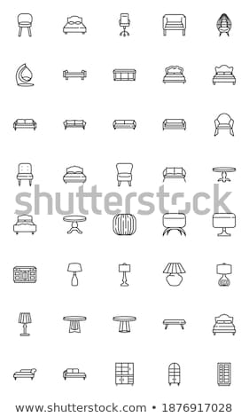 Stockfoto: Sofa And Bed Pillows Linear Style