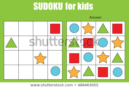 Foto stock: Educational Sudoku Shape