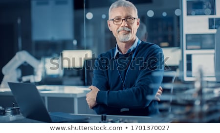 Stock foto: Portrait Of Middle Aged Engineer In Factory