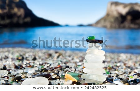 Stock photo: Beach Pebble Glass