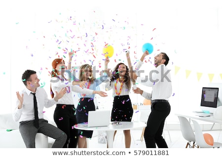 Stok fotoğraf: Office Party Drunk