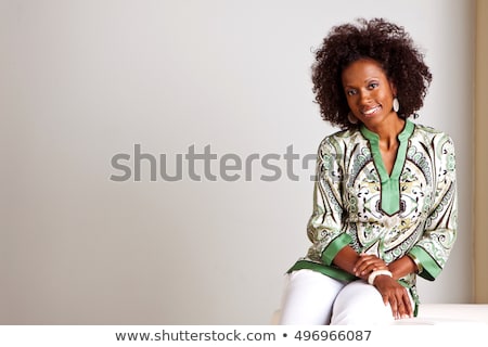 Foto d'archivio: Beautiful Glamorous Afro American Woman