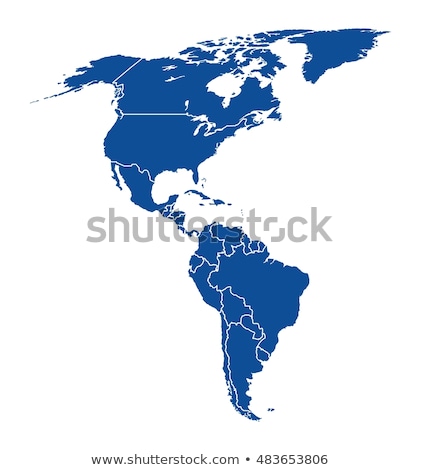 Сток-фото: North And South America Global World