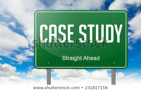 Stockfoto: Case Study On Highway Signpost