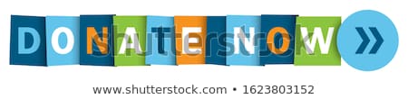 Foto stock: Donate Green Vector Icon Button