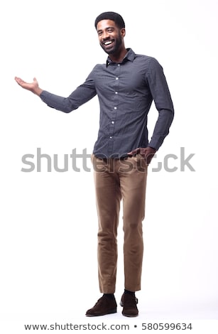 Stok fotoğraf: Man Posing In Studio