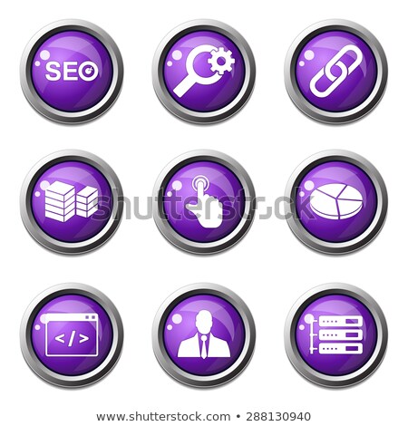 Stock photo: Seo Internet Sign Violet Vector Button Icon Design Set 11