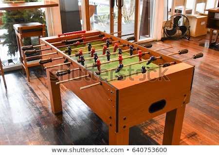 ストックフォト: Vintage Foosball Table Soccer Or Football Kicker Game