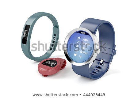 Stok fotoğraf: Clip On Activity Trackers On White