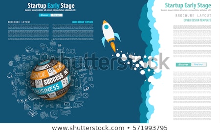Foto d'archivio: Startup Landing Webpage Or Corporate Design Covers
