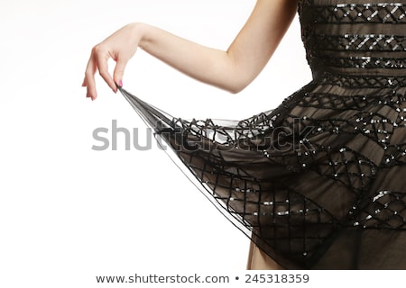 Сток-фото: Beautiful Girl In Lace Silk Dress